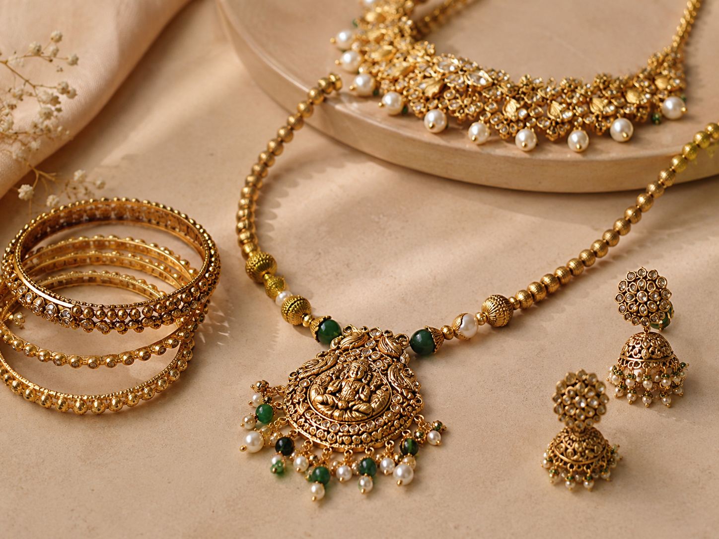 Handcrafted jewelry detail